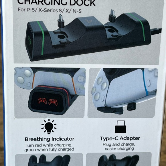 Ps5 Switch Xbox Controller Dual Charger By Nexigo charging dock NEW Accessory - Picture 5 of 8